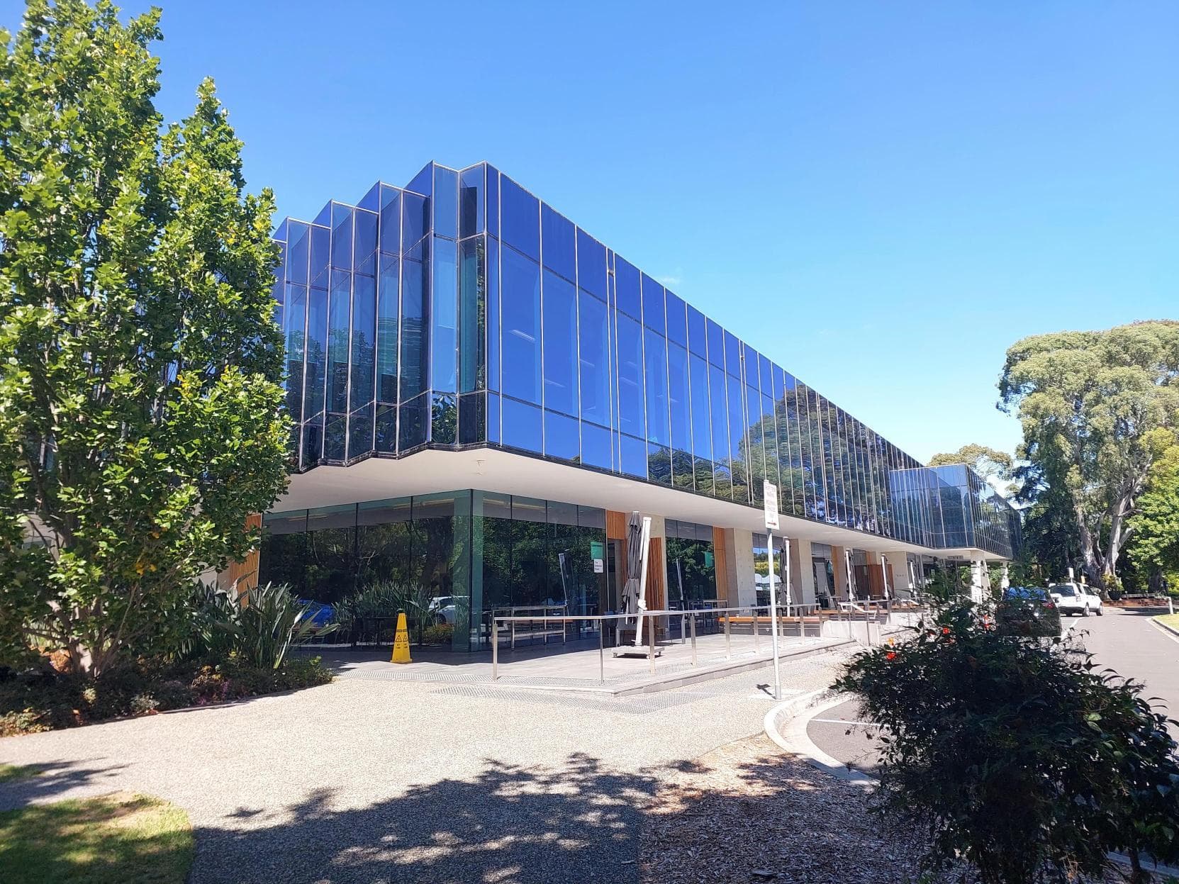 Clarence Reardon Centre on a sunny day with blue sky