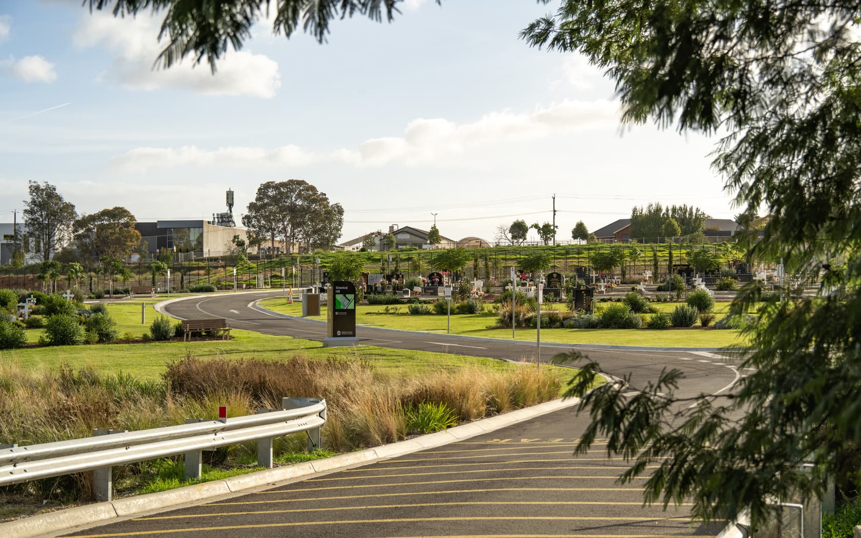 Botanical Hill entrance at Springvale Botanical Cemetery